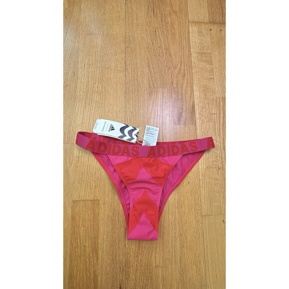 adidas Women's Marimekko Laine Two Piece Bikini Set Swimsuit Real Magenta Sz M/L - Picture 11 of 12